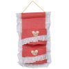 [Polka Dot & Lace] Red/Wall Hanging/ Wall Baskets /Wall Organizers/ Hanging Baskets (9*16)