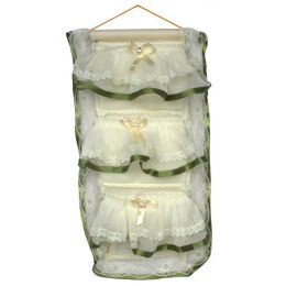[Bowknot Bud Silk] Green Lace /Wall Hanging/ Wall Organizers / Wall Baskets /Baskets (11*20)