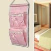 [Polka Dot & Lace] Pink/Wall Hanging/ Hanging Baskets / Wall Baskets /Wall Pocket (8*14)