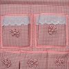 [Plaid & Allover] Pink/Wall Hanging/ Wall Baskets / Hanging Baskets/Wall Organizers (15*19)