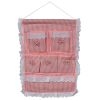 [Plaid & Allover] Pink/Wall Hanging/ Wall Baskets / Hanging Baskets/Wall Organizers (15*19)