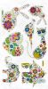 Colorful Figure - Wall Decals Stickers Appliques Home Decor